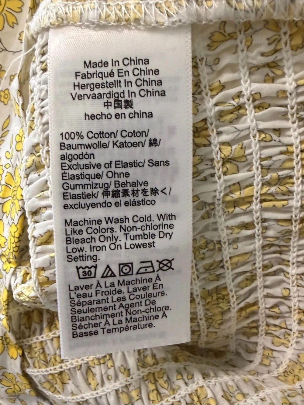 J. Crew Yellow Floral Puff-Sleeve Blouse